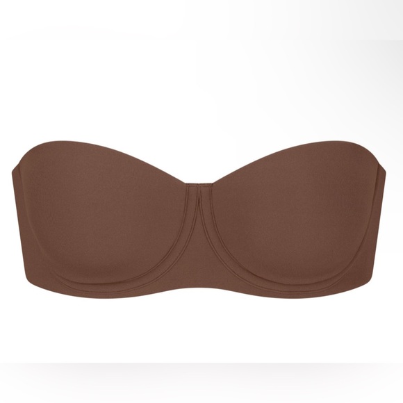 SKIMS Fits Everybody Strapless Bra, Color: Jasper, Size: 32C - Picture 3 of 7